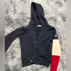 Moncler Kids Black and Red Hoodie